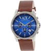 Image 1 : NEW ARMANI EXCHANGE BLUE DIAL 3-CHRONO MSRP $230