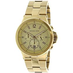 NEW MICHAEL KORS 48MM GOLD TONE 3-CHRONO MSRP $370