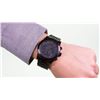 Image 6 : NEW MICHAEL KORS ALL BLACK TRIPLE CHRONO MSRP $379
