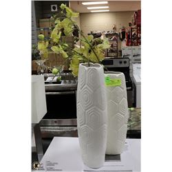 SHOWHOME: PAIR OF DECORATIVE VASES 17" TALL