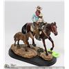 Image 1 : COWBOY & SON HORSERIDE FIGURE  9" TALL