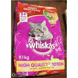 WHISKAS ADULT CAT FOOD, 9.1KG BAG