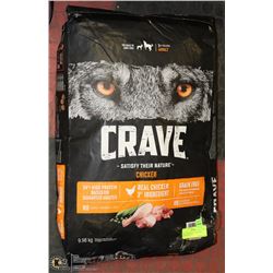 CRAVE CHICKEN FLAVOR DOG FOOD, 9.8KG BAG