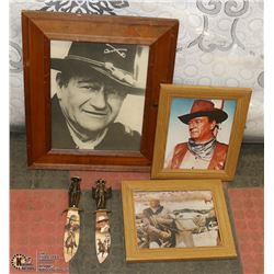 ASSORTED JOHN WAYNE COLLECTIBLES INCLUDING FIRST