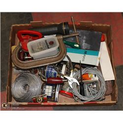 FLAT OF MISCELLANEOUS TOOLS: BRACE AND BIT