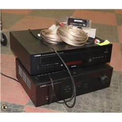 YAMAHA SOUND RECEIVER (MODEL NO: R-S201) AND CD