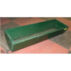 32" GREEN WOOD OUTDOOR PLANTER