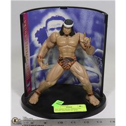1997 JIMMY SNUKA WRESTLING FIGURE AND DISPLAY WWE