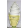 Image 1 : DAIRYLAND DQ ICE CREAM CONE SIGN STORE DISPLAY 22"