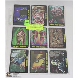 SHEET OF 1960'S HORROR CARDS
