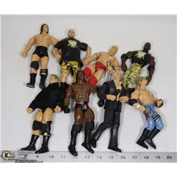 LOT OF 8 COLLECTIBLE VINTAGE WRESTLING FIGURES