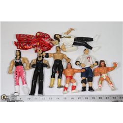 LOT OF 8 COLLECTIBLE VINTAGE WRESTLING FIGURES