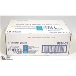 CASE WITH 6 454G CANS OF PHENYL-FREE
