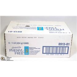 CASE WITH 6 454G CANS OF PHENYL-FREE