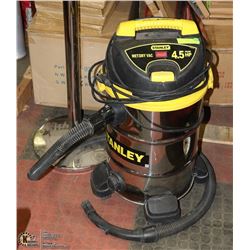 STANLEY STAINLESS STEEL 5 GAL SHOP VACUUM CLEANER