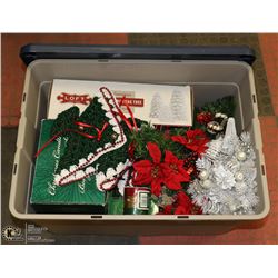 TOTE OF CHRISTMAS ITEMS