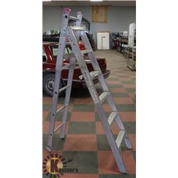 ALUMINUM COMBINATION STEP AND EXTENSION LADDER