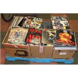 PALLET OF MIXED  RECORDS INCLUDING SOME ROCK