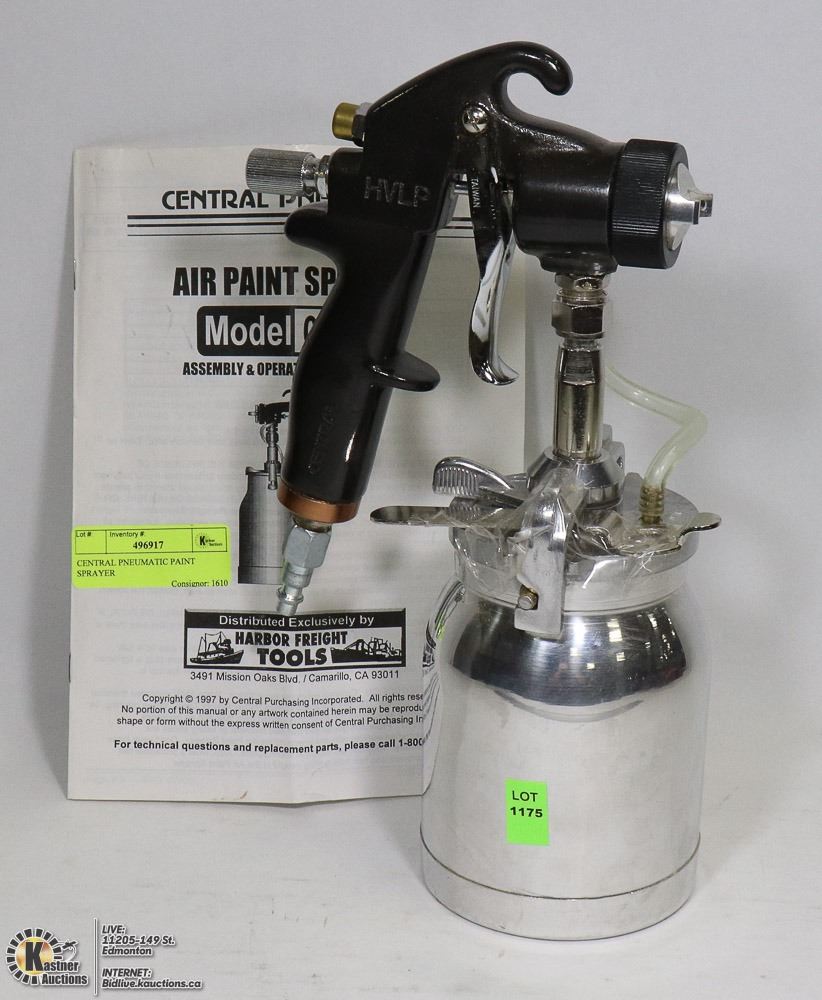 CENTRAL PNEUMATIC PAINT SPRAYER
