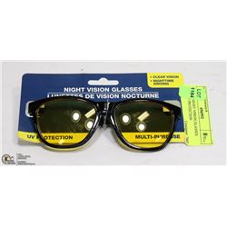 PAIR OF NIGHT VISION GLASSES WITH UV PROTECTION