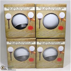 CASE OF 4 SOLAR GLOBE DECORATIVE LIGHTS