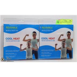 LOT OF TWO COOL/ HEAT MUSCLE PADS