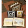 Image 1 : BOX OF ESTATE PICTURES, WATER COLOUR PRINT, INK