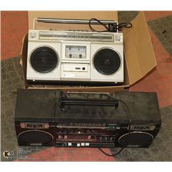 2 VINTAGE BOOM BOXES