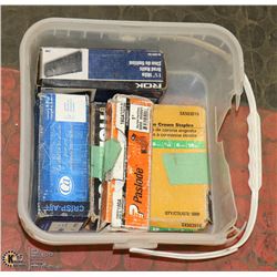 LOT OF BRAD NAIL AND STAPLES