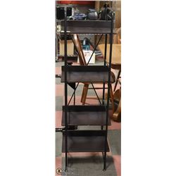 ORNAMENT WOOD-METAL SHELL 15" X 12" X 54" HIGH