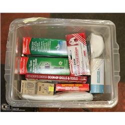 PLUMBING SUPPLIES- BOX LOT