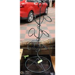 WINE BOTTLE STAND, 6 BOTTLE, METAL, 32"(H)