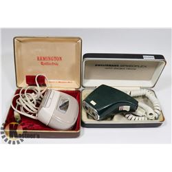 VINTAGE REMINGTON ELECTRIC SHAVERS (2)