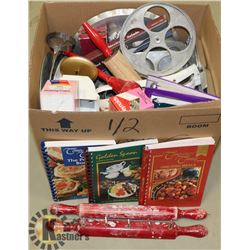 VINTAGE KITCHEN WARES- BOX LOT