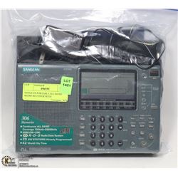 SANGEAN PORTABLE ALL BAND RADIO RECEIVER WITH