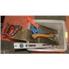 Image 1 : ASSORTED LOT OF SAWS, LEVEL