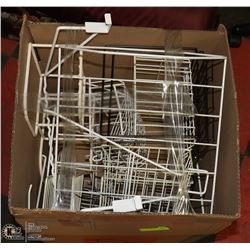 WIRE RACK STORAGE ORGANIZERS- BOX LOT