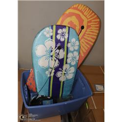 BLACK ADULT FLIPPERS & MASK WITH SNORKEL