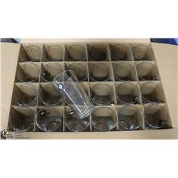 CASE WITH 24 BIG ROCK BEER GLASSES