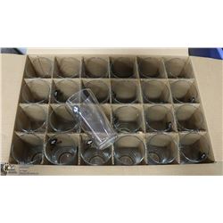 CASE WITH 24 BIG ROCK BEER GLASSES