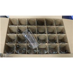 CASE WITH 24 BIG ROCK BEER GLASSES