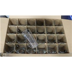 CASE WITH 24 BIG ROCK BEER GLASSES