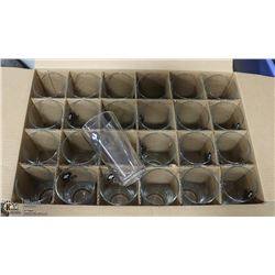 CASE WITH 24 BIG ROCK BEER GLASSES