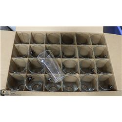 CASE WITH 24 BIG ROCK BEER GLASSES