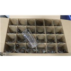 CASE WITH 24 BIG ROCK BEER GLASSES