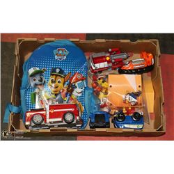 PAW PATROL - ASSORTED BOX- BACKPACK / FIRETRUCKS /