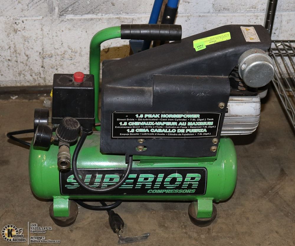 SUPERIOR AIR COMPRESSOR 1.5 PEAK HORSEPOWER