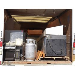 CONTENTS OF CUBEVAN - PROPANE TANKS NOT INCLUDED