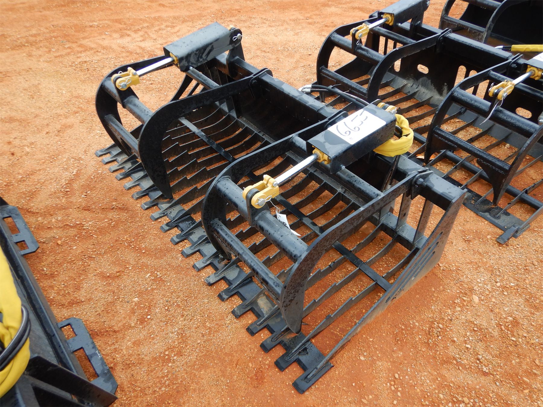 72" GRAPPLE RAKE Skid Steer Attachment J.M. Wood Auction Company, Inc.