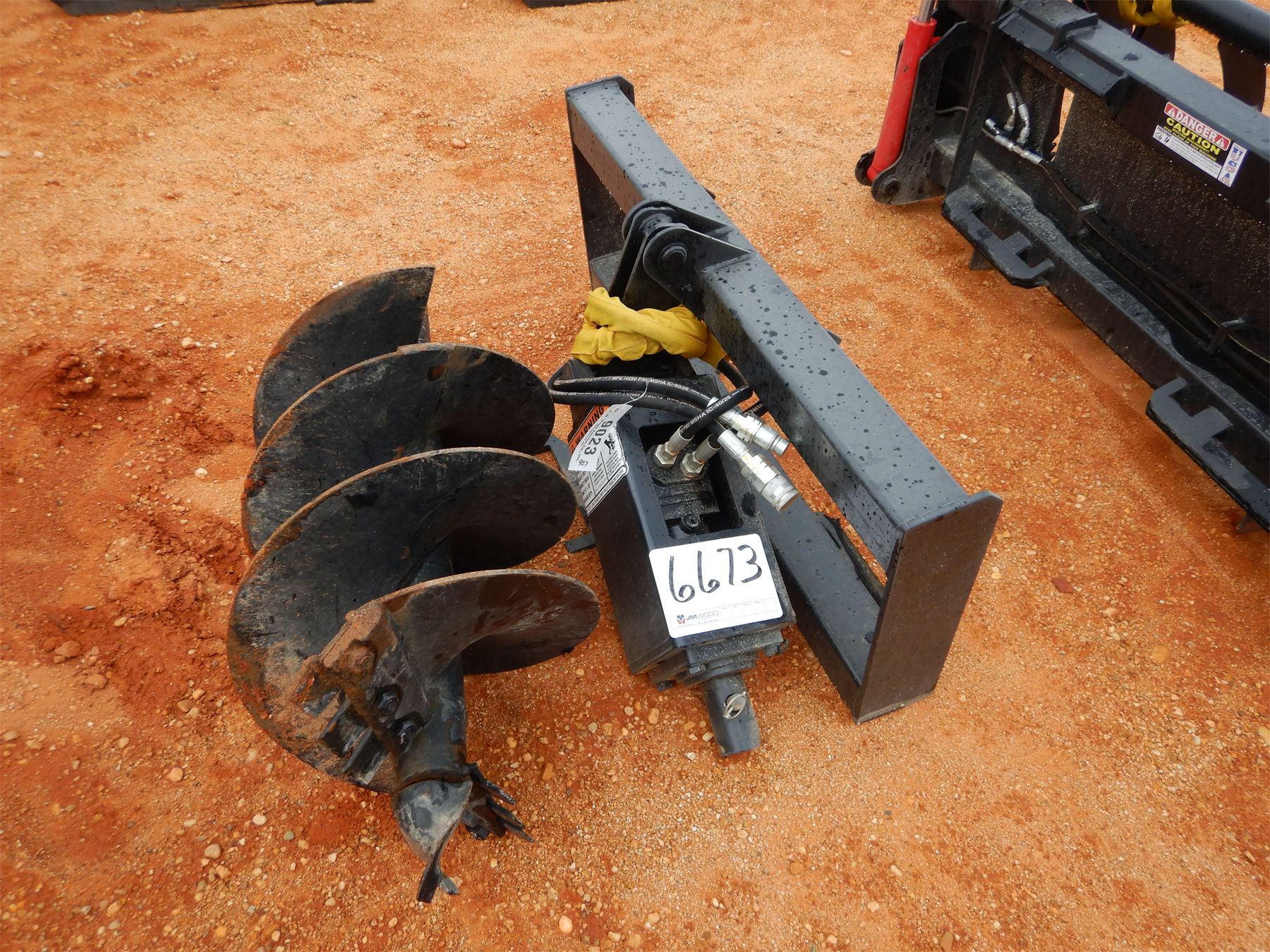 18" HYD AUGER Skid Steer Attachment